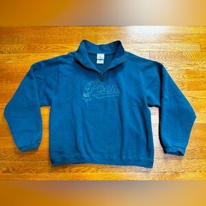 Vintage The Disney Store Winnie the Pooh 1/4 Zip Sweatshirt (Small)